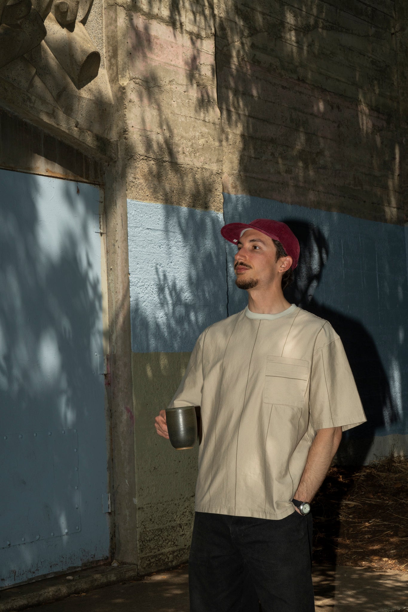 DEVELOPMENT BY NOROLL - OUTDATED CAP IN FADED RED CORDUROY