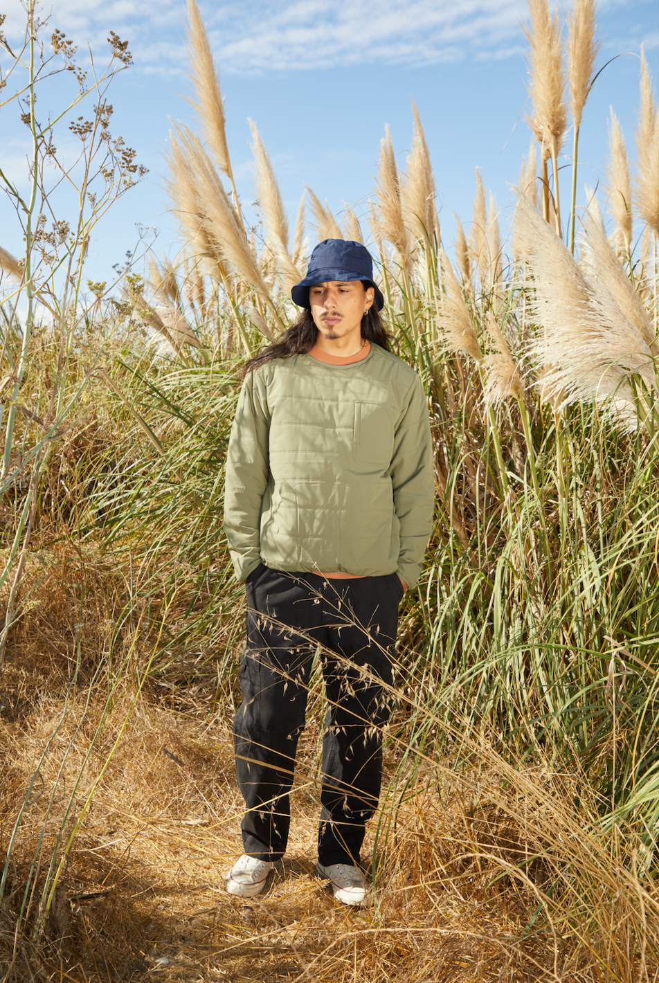 FLEXIBLE INSULATED PULLOVER - OLIVE