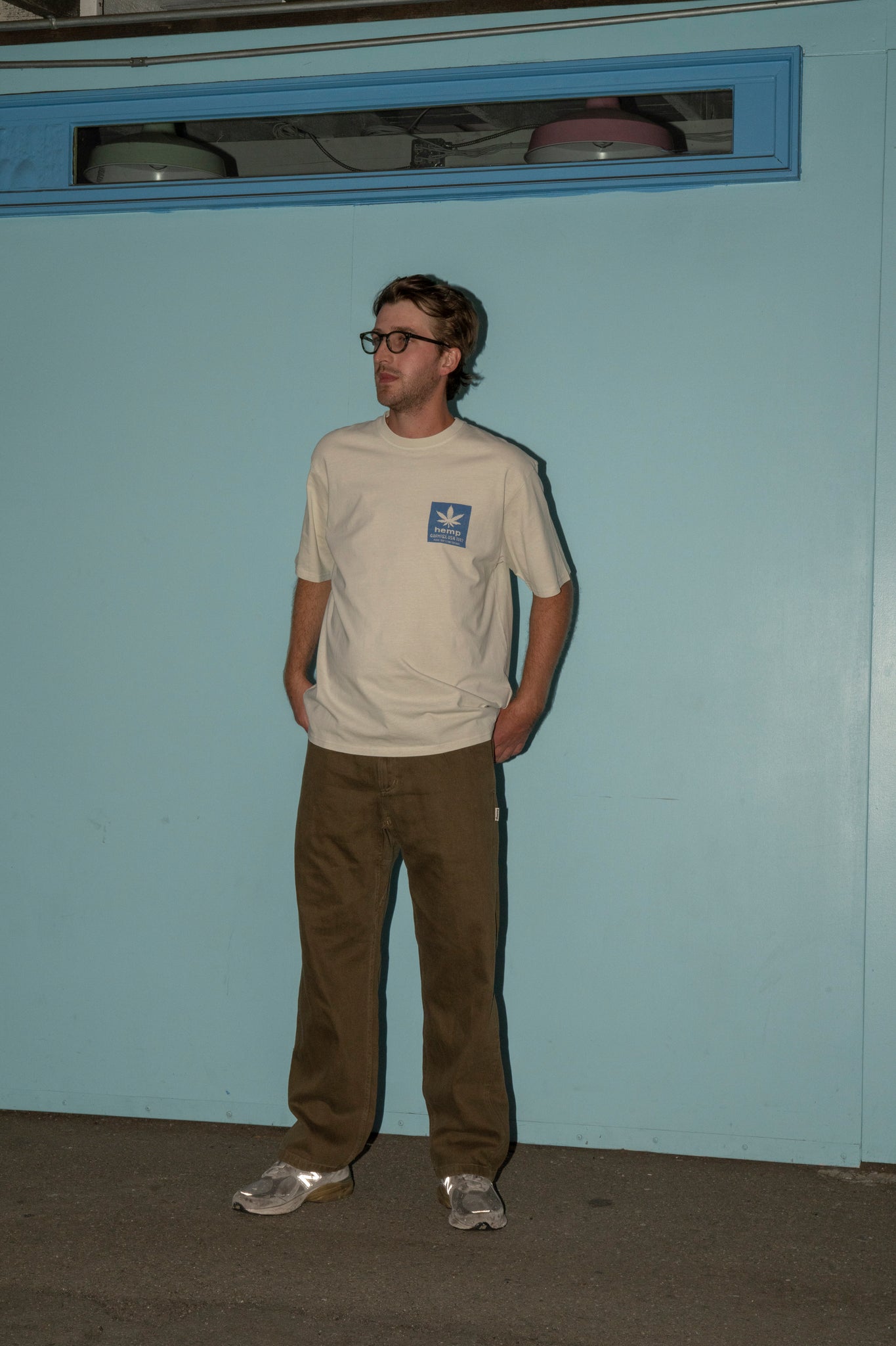 GRAMICCI - HEMP G PANT STRAIGHT IN SEAFOAM