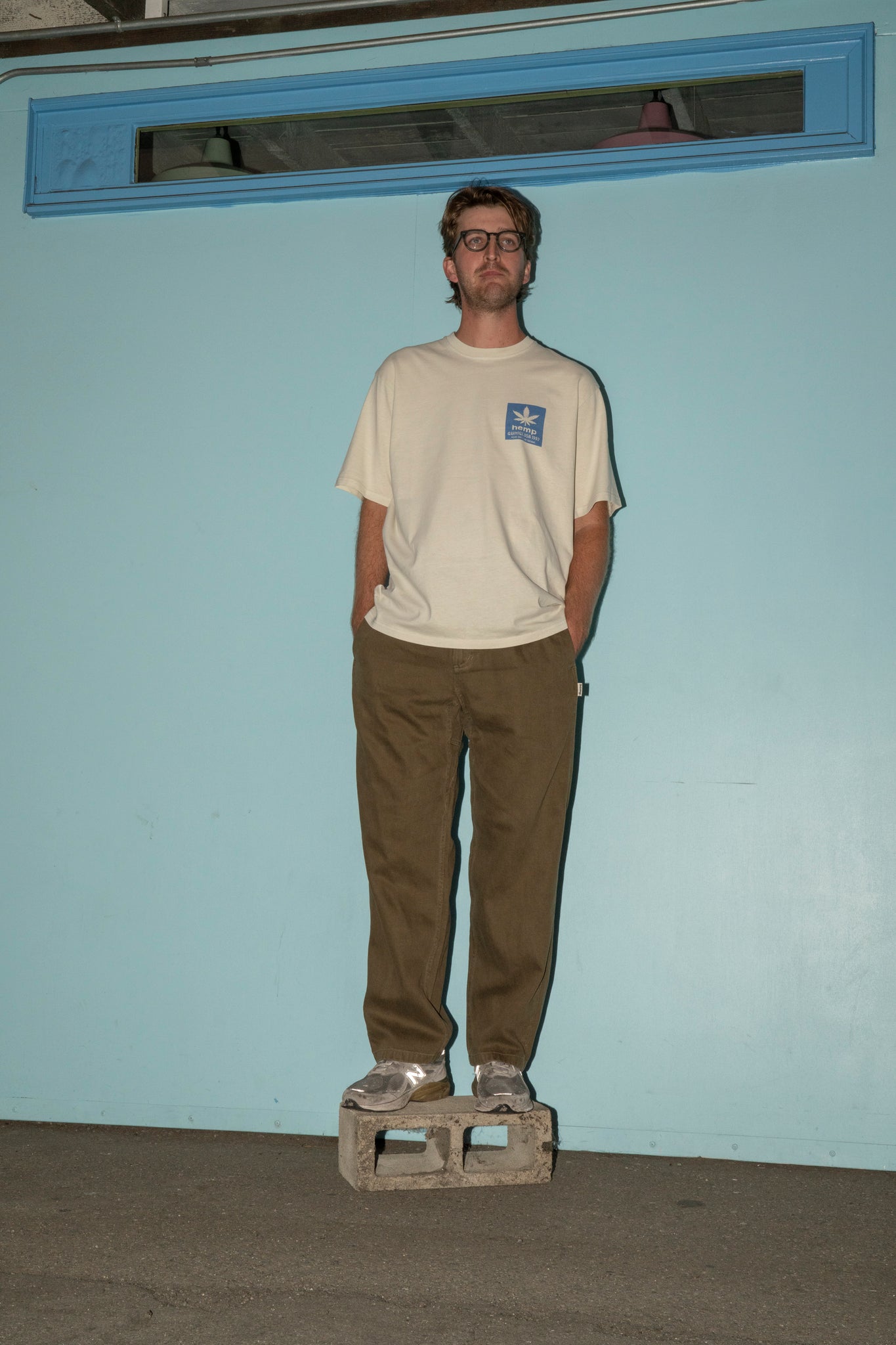 GRAMICCI - HEMP G PANT STRAIGHT IN SEAFOAM