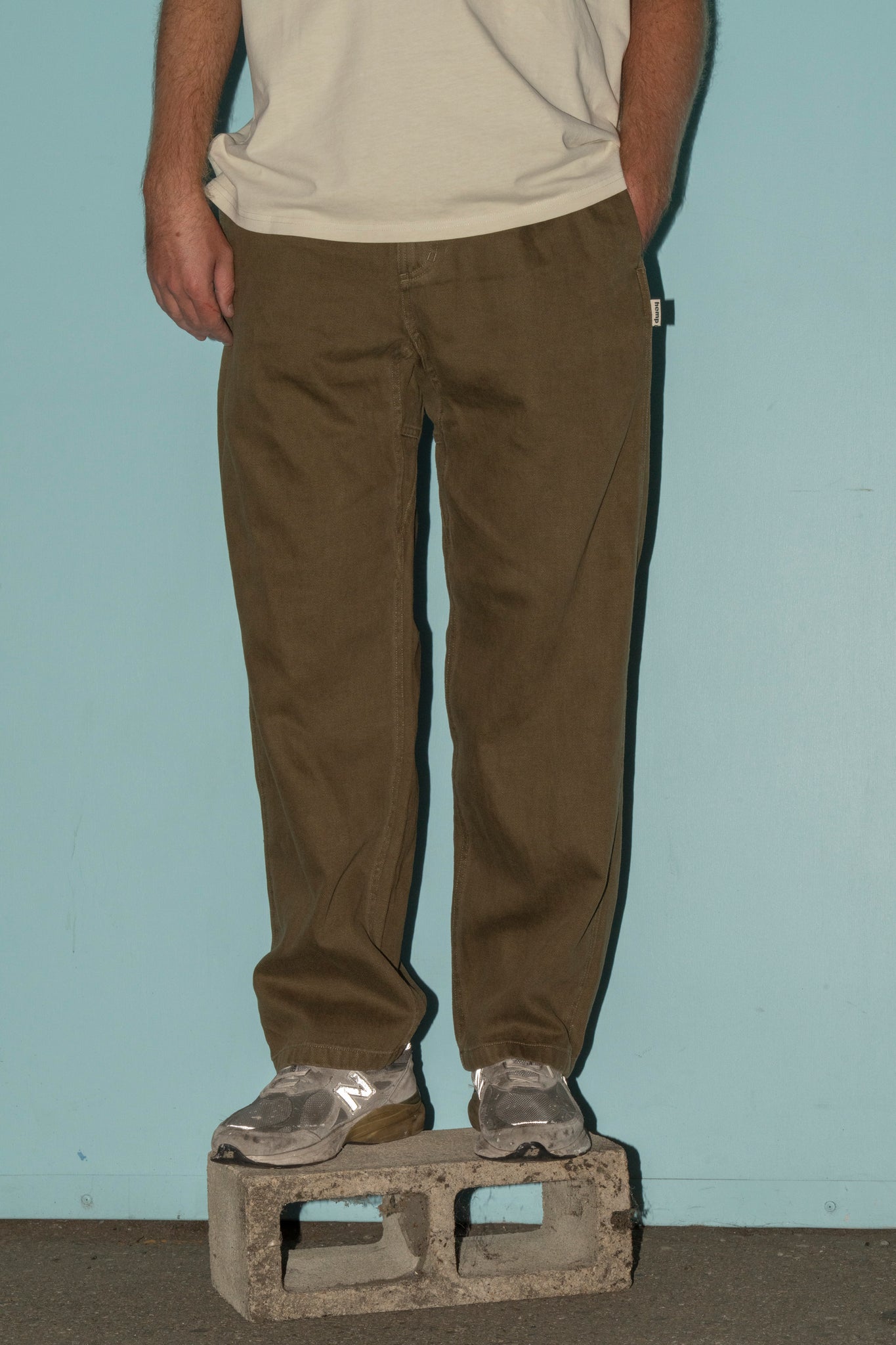 GRAMICCI - HEMP G PANT STRAIGHT IN SEAFOAM