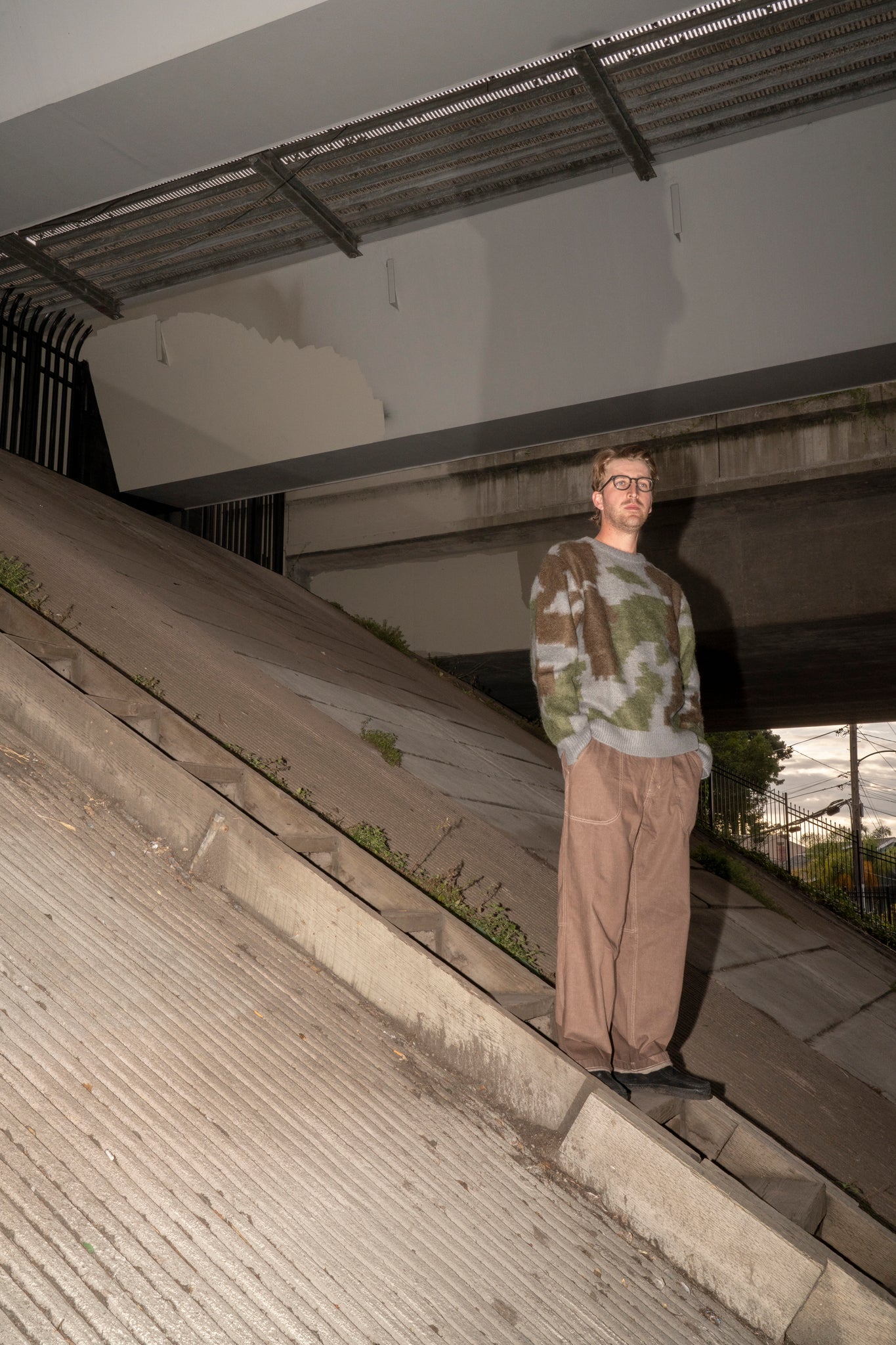 GRAMICCI - MOHAIR SWEATER IN JUNGLE DIGI CAMO