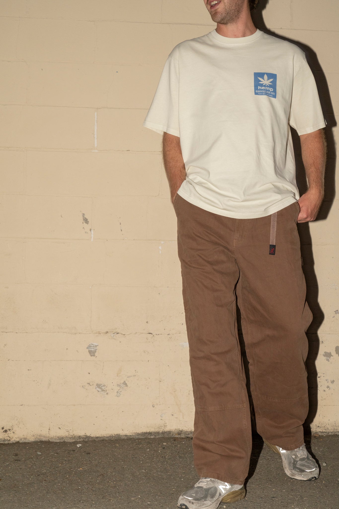 GRAMICCI - HEMP T-SHIRT IN NATURAL PIGMENT