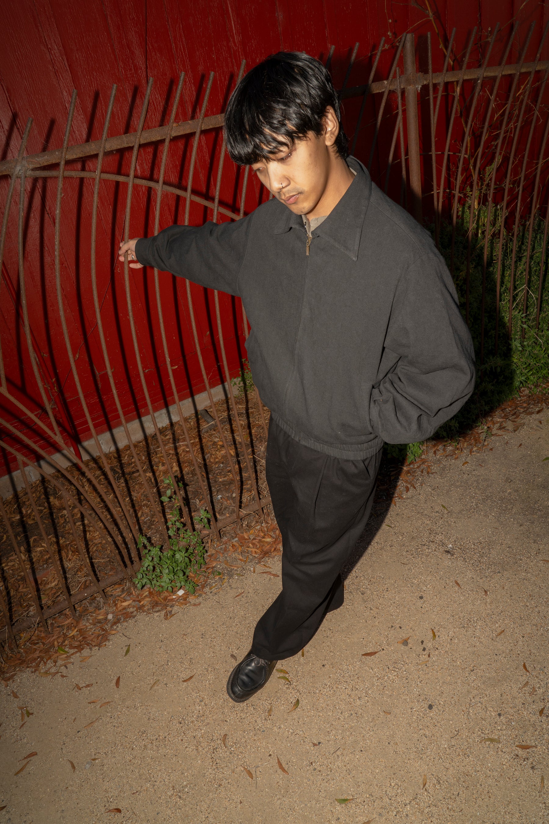 RICE NINE TEN - ZIP UP BLOUSON IN BLACK – understory-shop