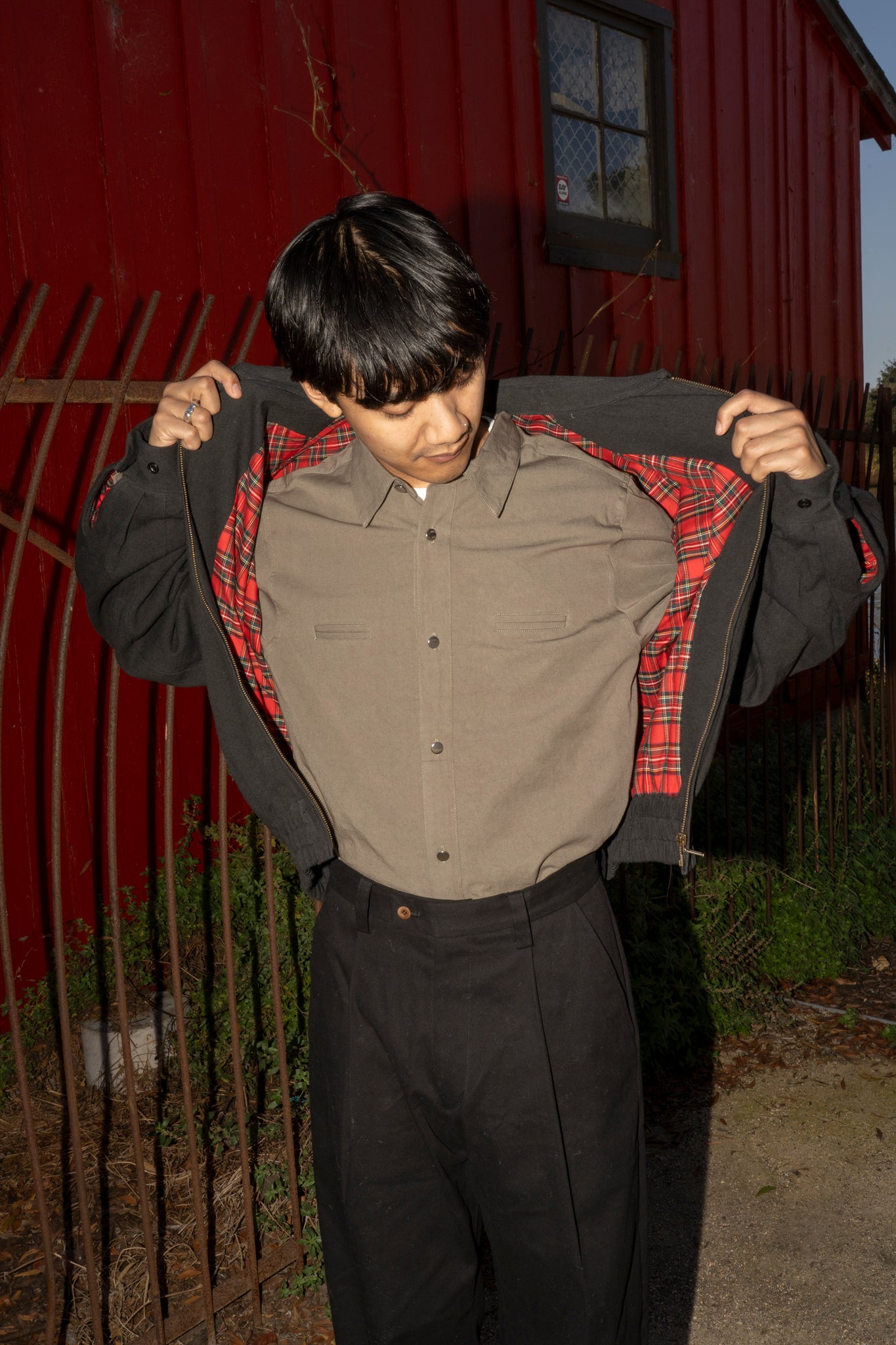 RICE NINE TEN - SUN DRYING TWILL SHIRT IN GREY
