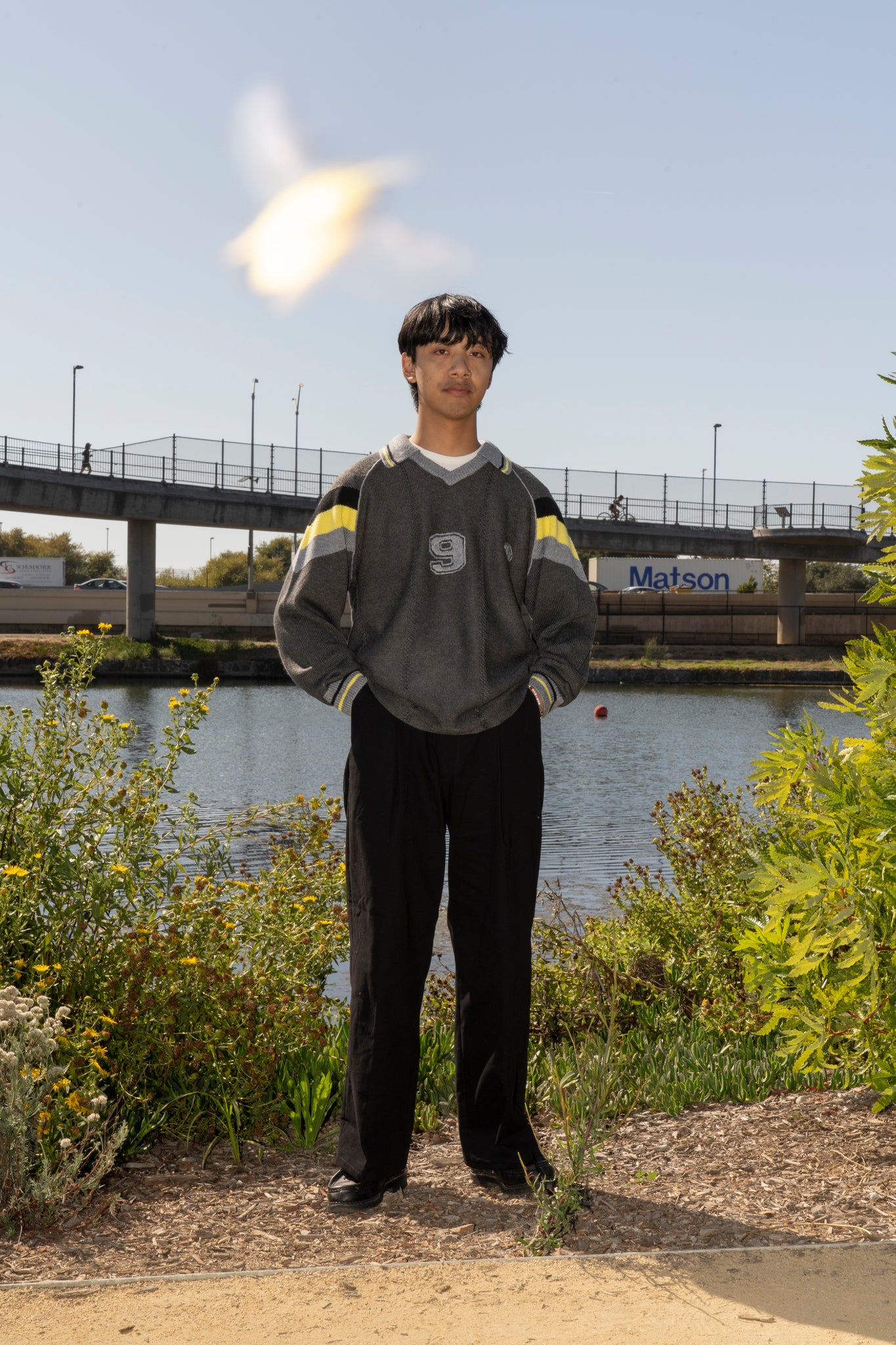RICE NINE TEN - KNIT GAME SHIRT IN DARK GREY