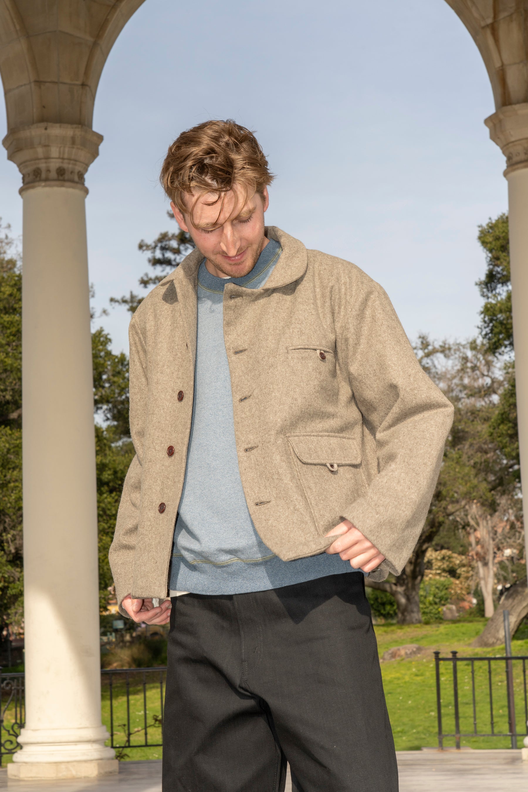 WILLIAM FREDERICK - AIRPORT JACKET IN OAT MELTON – understory-shop