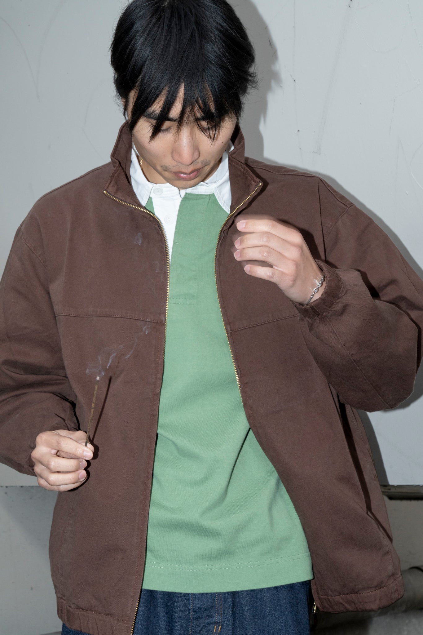 GRAMICCI - TWILL AROUND JACKET IN TOBACCO