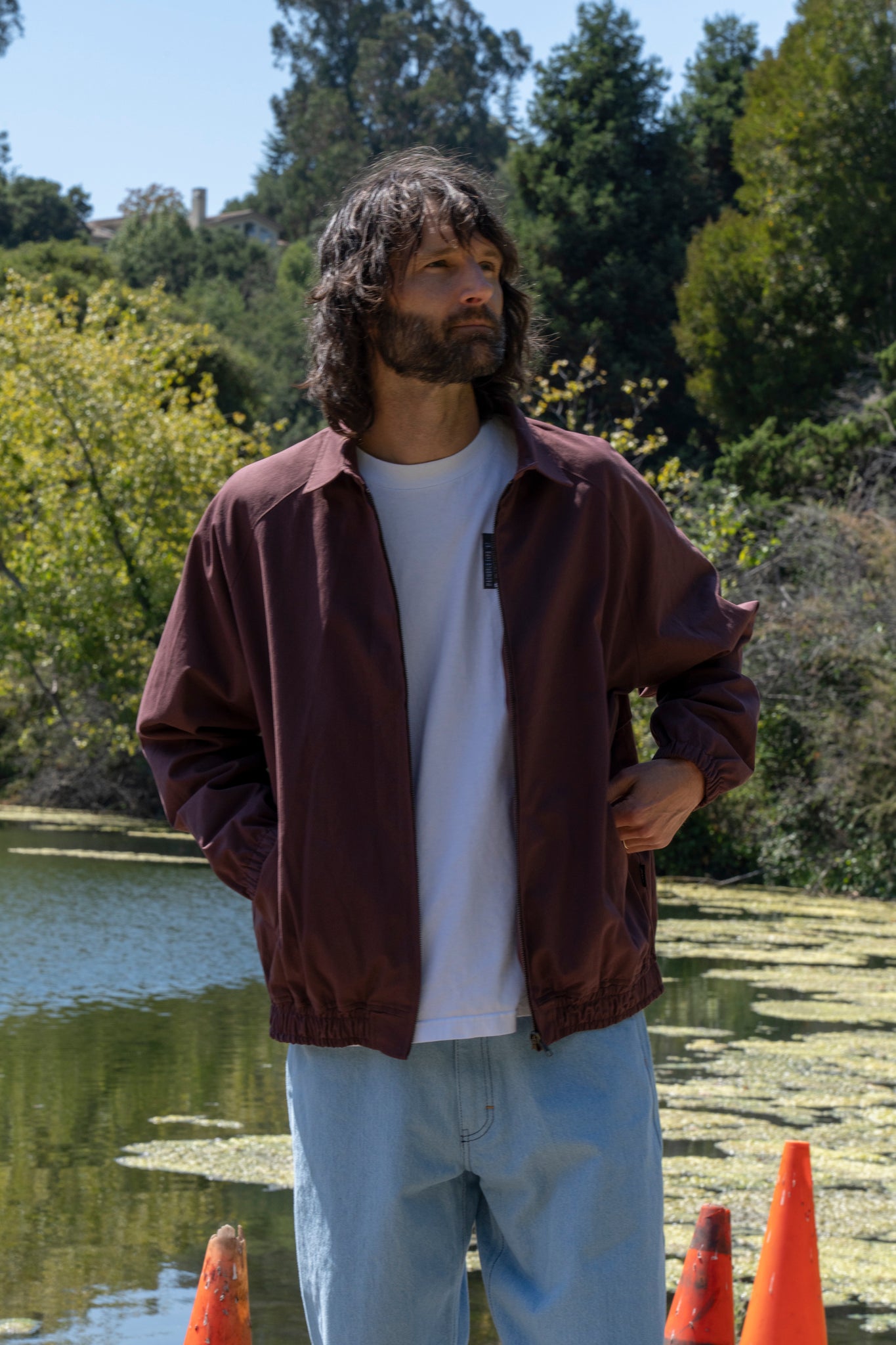 JHAKX - KEEP COOL DRIZZLER JACKET SMOKE BROWN