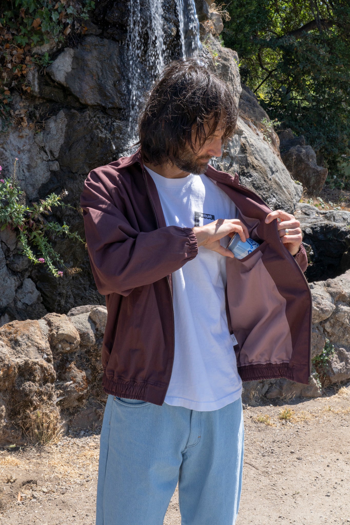 JHAKX - KEEP COOL DRIZZLER JACKET SMOKE BROWN