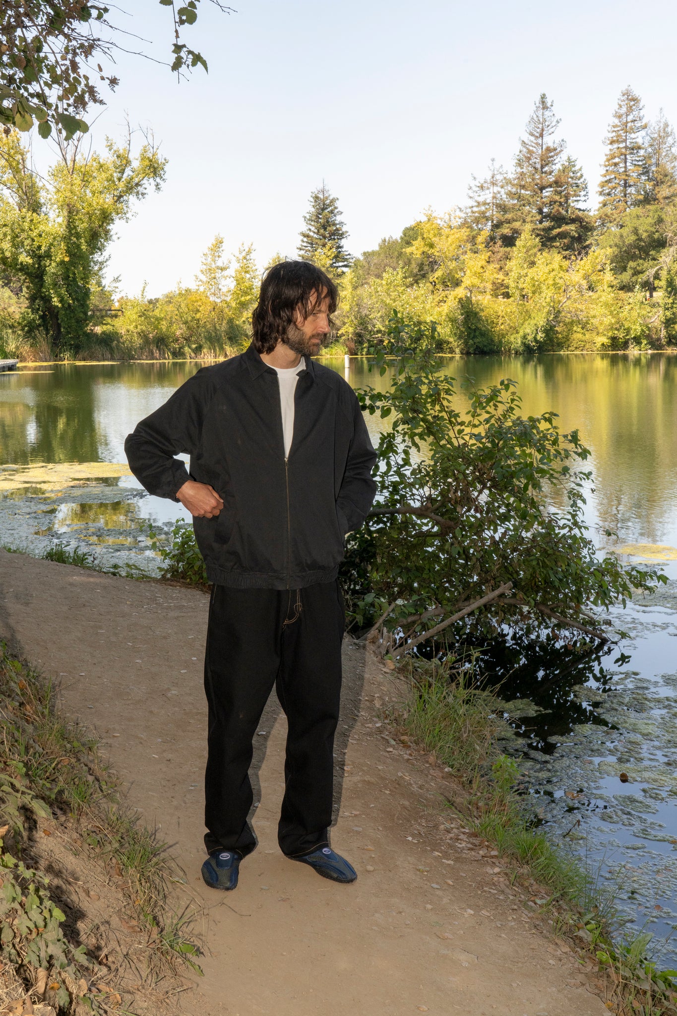 JHAKX - KEEP COOL DRIZZLER JACKET SMOKE BLACK