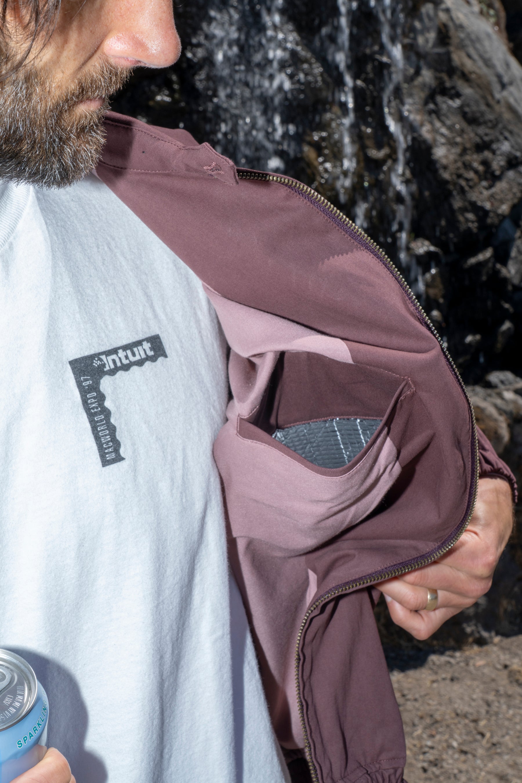 JHAKX - KEEP COOL DRIZZLER JACKET SMOKE BROWN – understory-shop