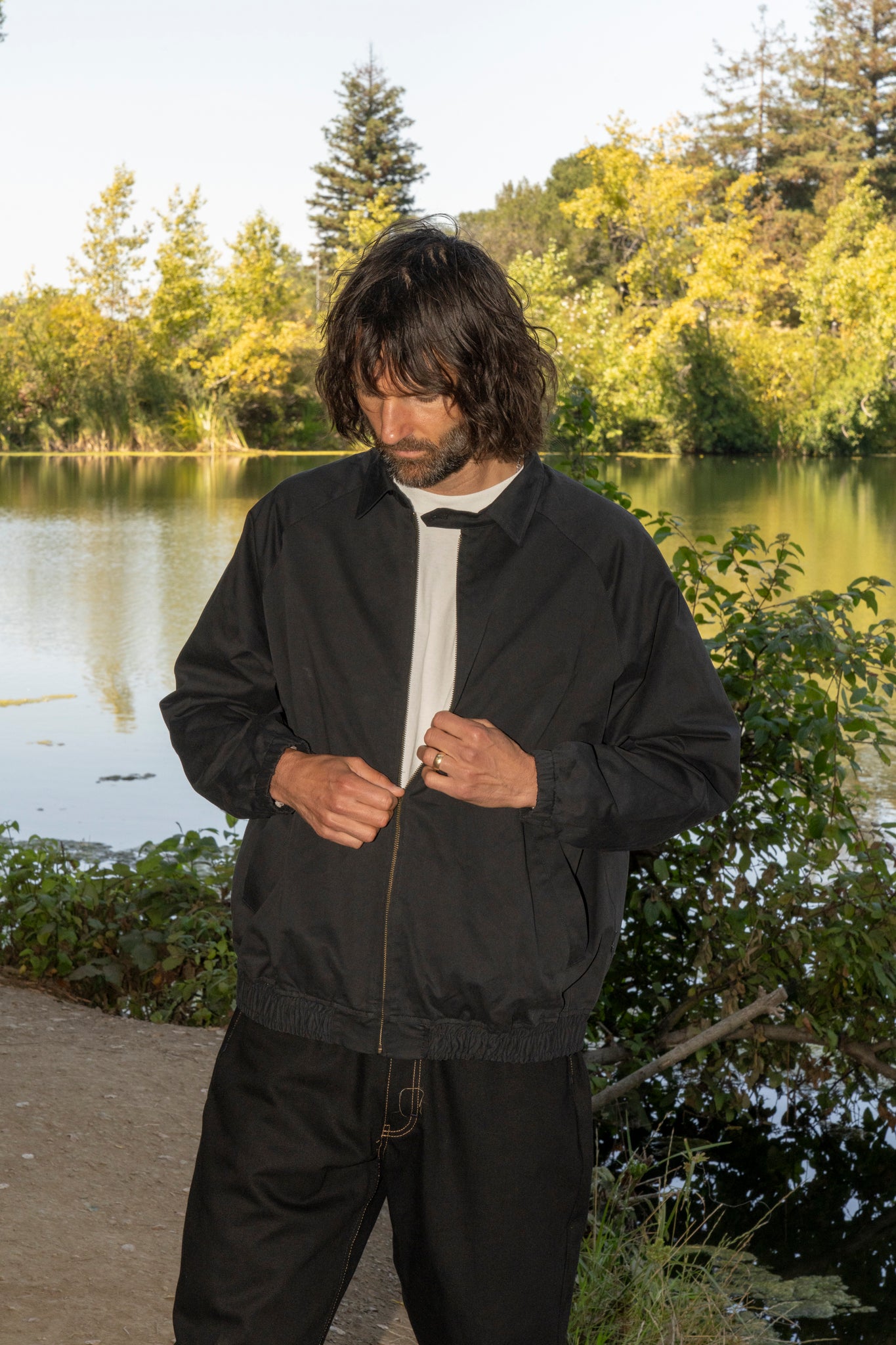 JHAKX - KEEP COOL DRIZZLER JACKET SMOKE BLACK
