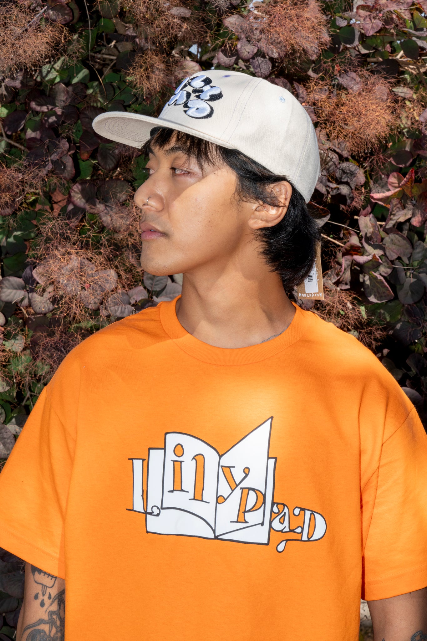 LILYPAD - PAGE TURNER SHIRT IN ORANGE