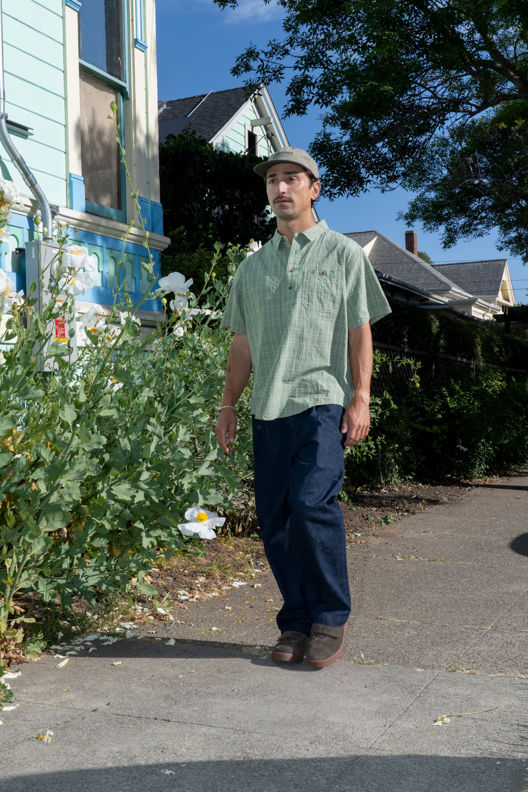 パンツ PWA HEMP MIX DENIM SLACKS PWA - HEMP MIX DENIM SLACKS IN INDIGO – understory-shop