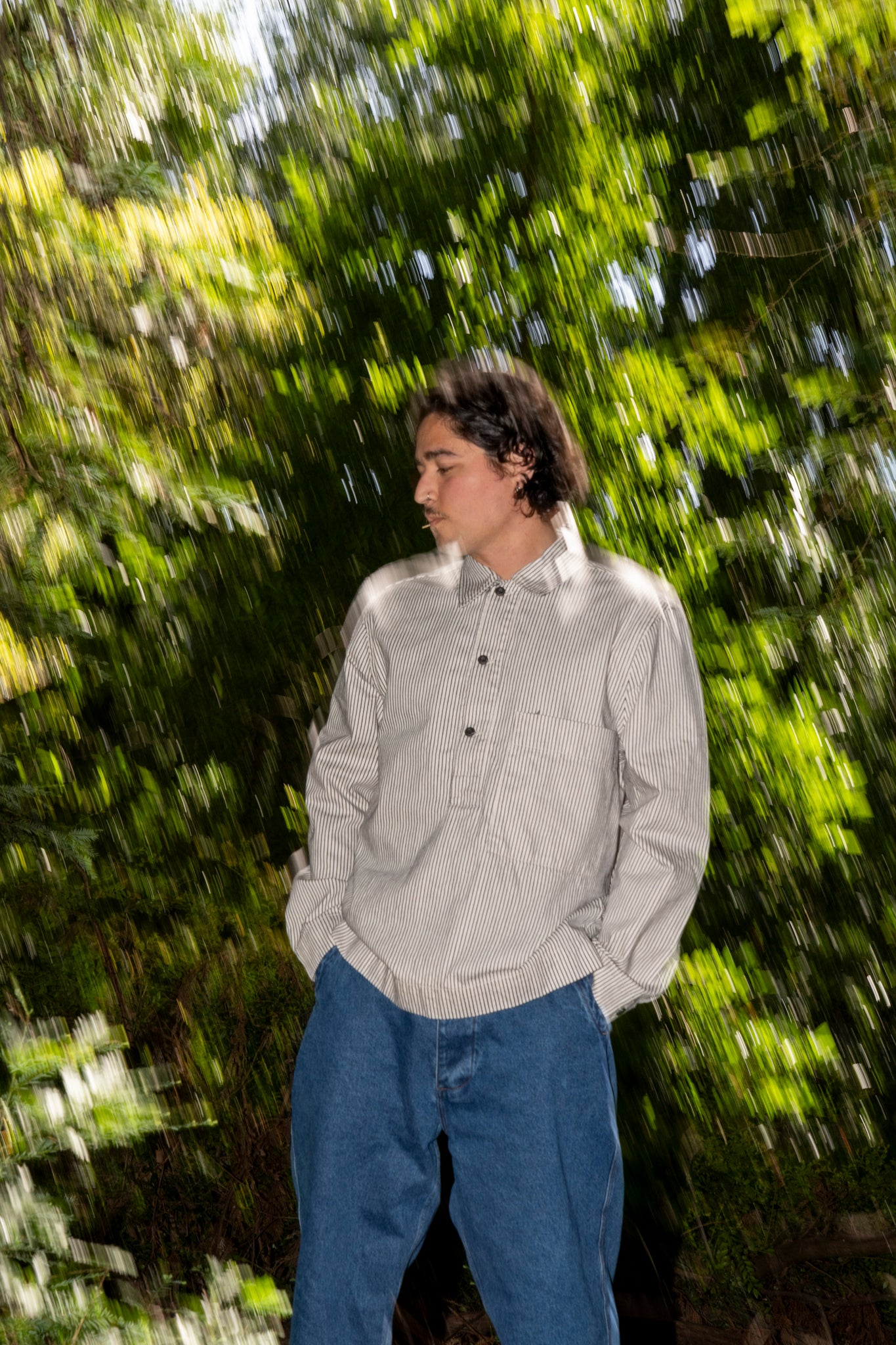 Parages Ropa PARAGES - PAINTER STRIPES OVERSHIRT – understory-shop