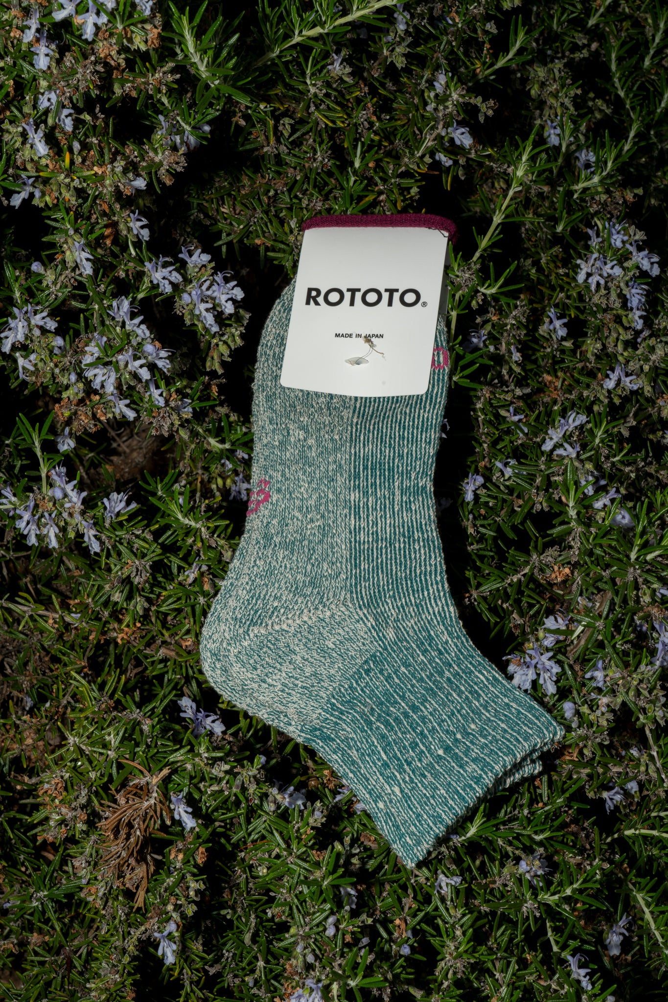 ROTOTO - HEMP/OG COTTON ANKLE SOCK IN SEA GREEN