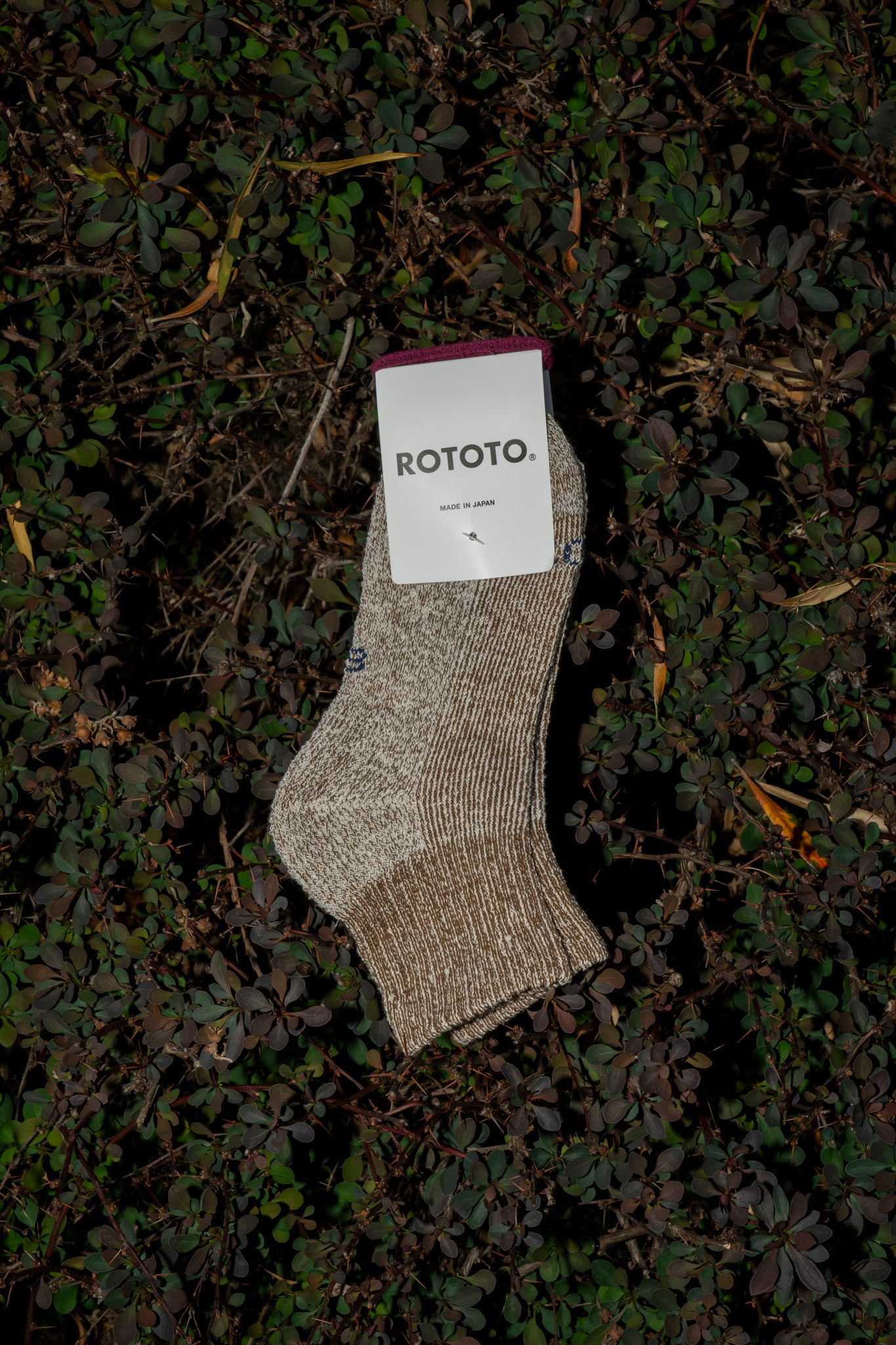 ROTOTO - HEMP/OG COTTON ANKLE SOCK IN BROWN