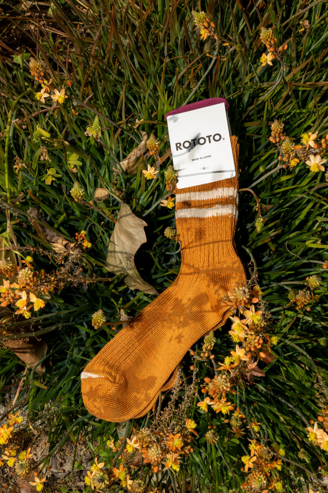 ROTOTO - HEMP ORGANIC STRIPE IN SUNSET/GOLD