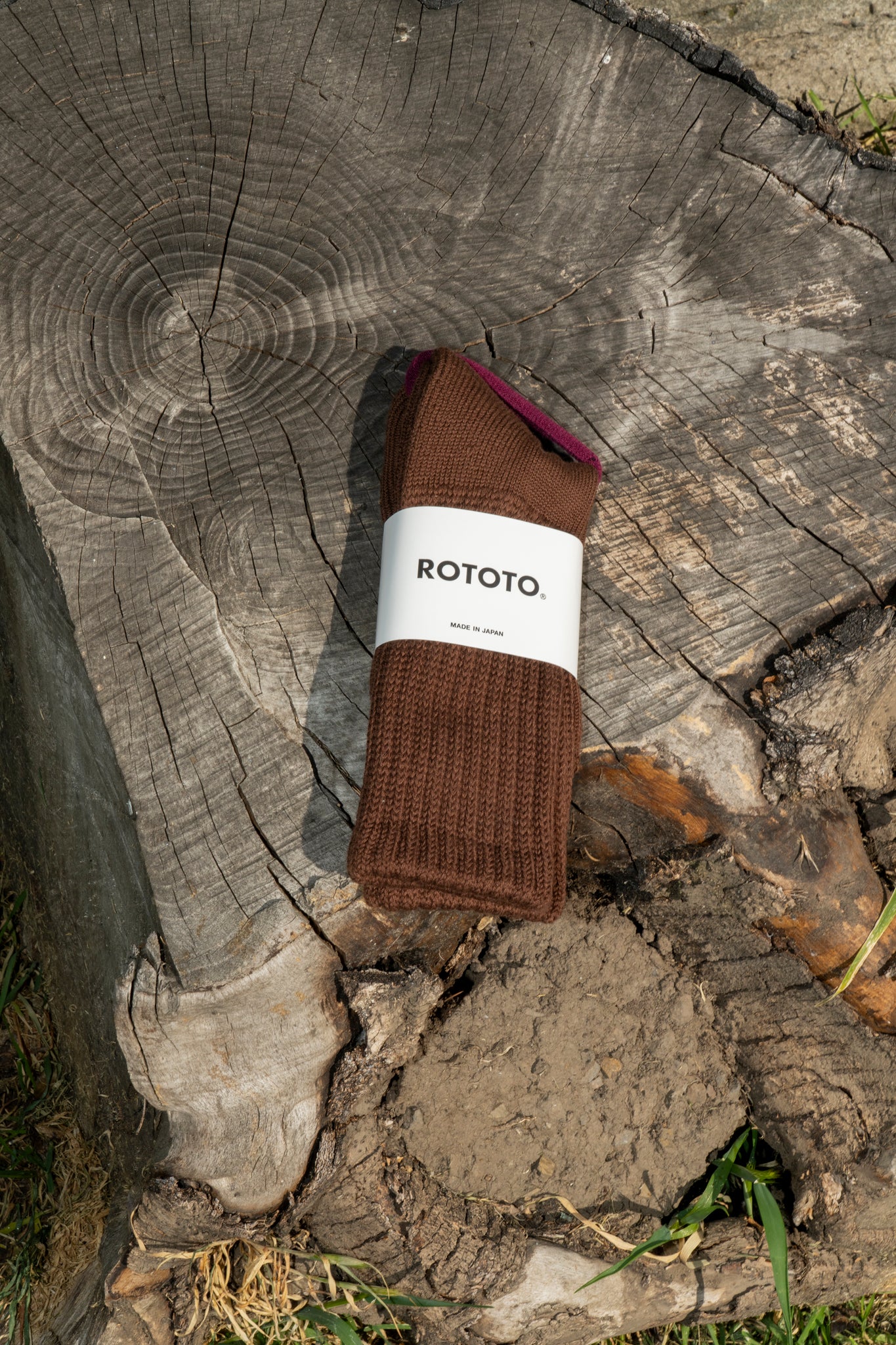 ROTOTO - LOOSE PILE CREW IN CHOCOLATE