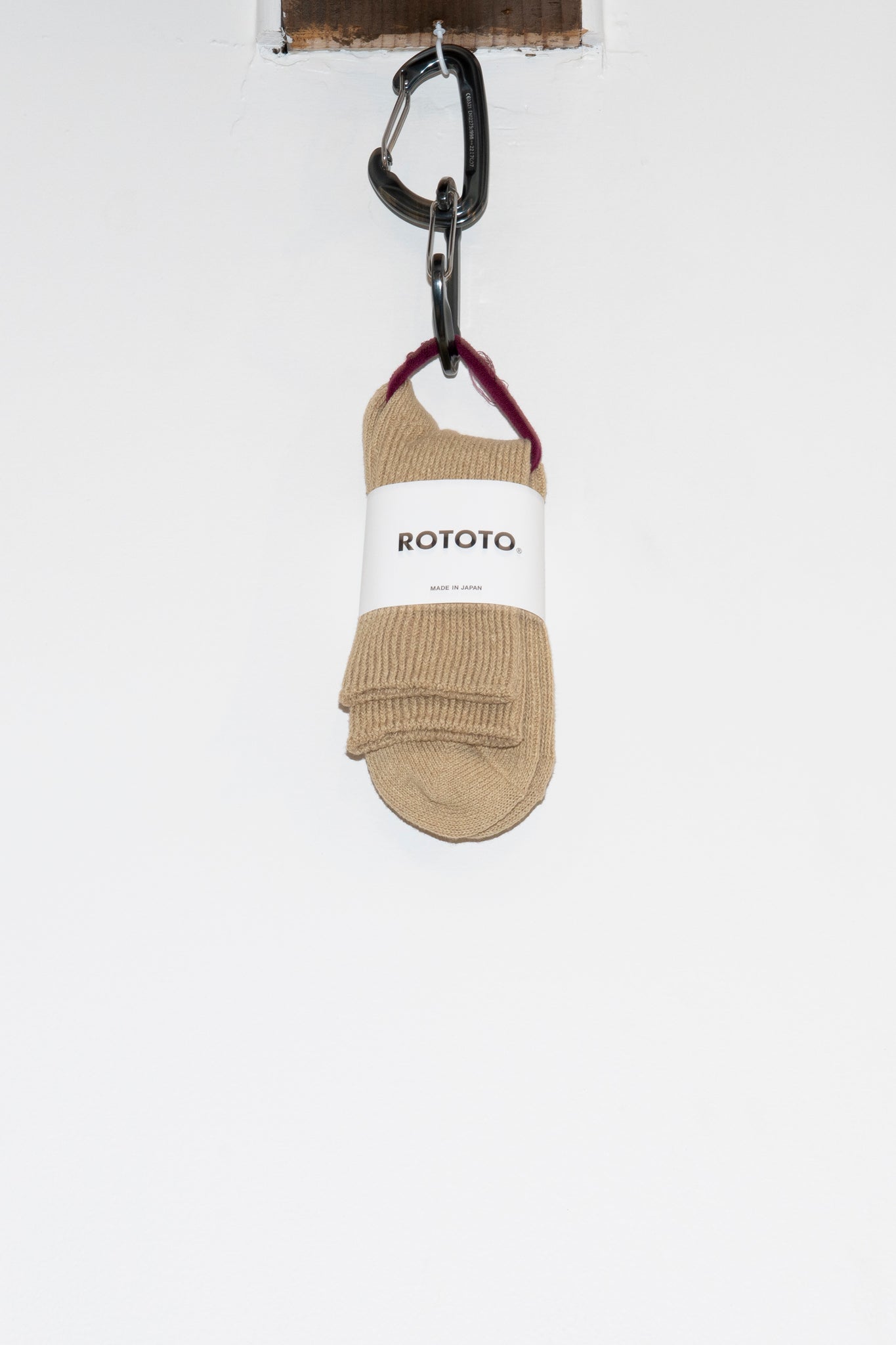 ROTOTO - WASHI/COTTON RIB CREW IN BEIGE