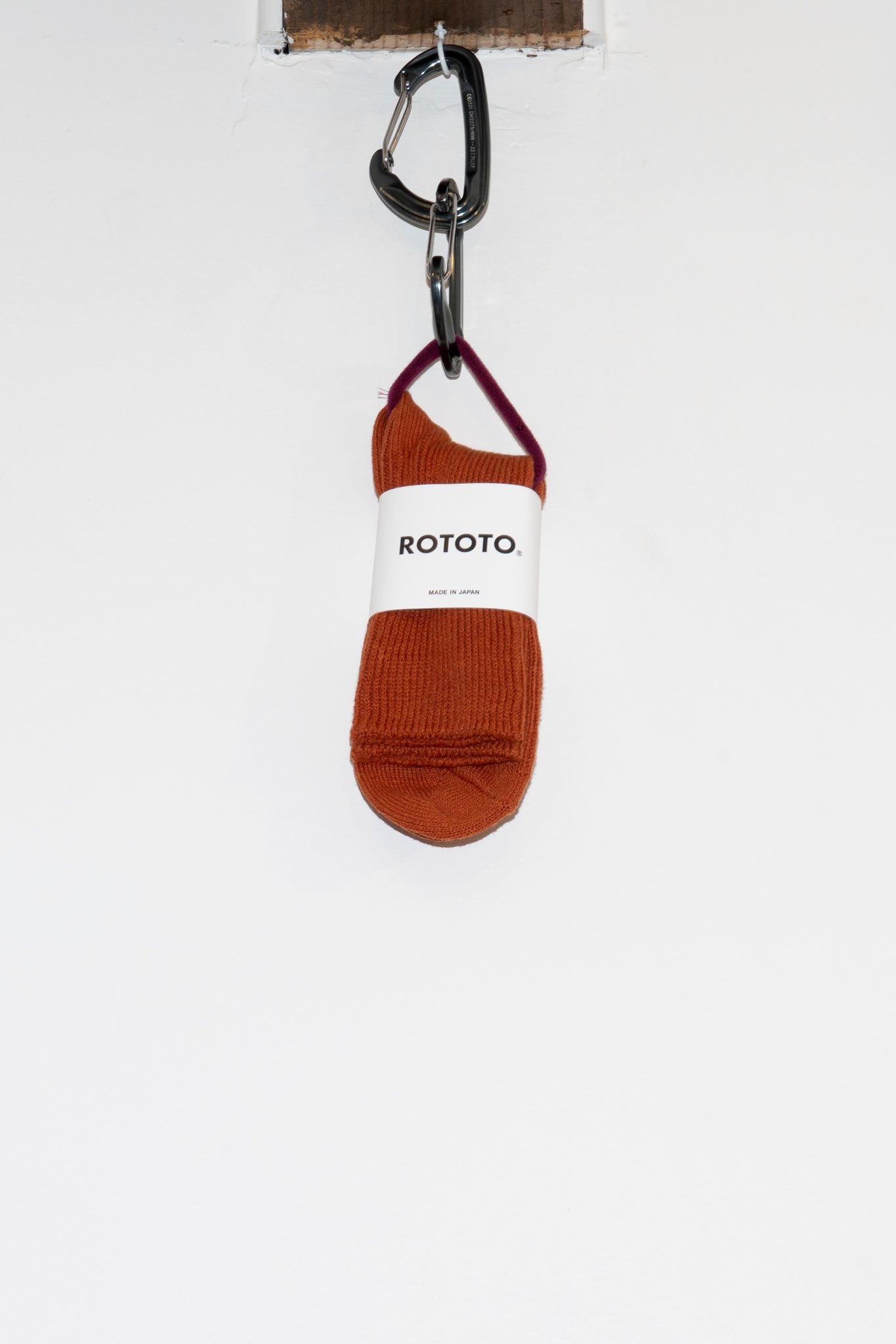 ROTOTO - WASHI/COTTON RIB CREW IN DARK ORANGE