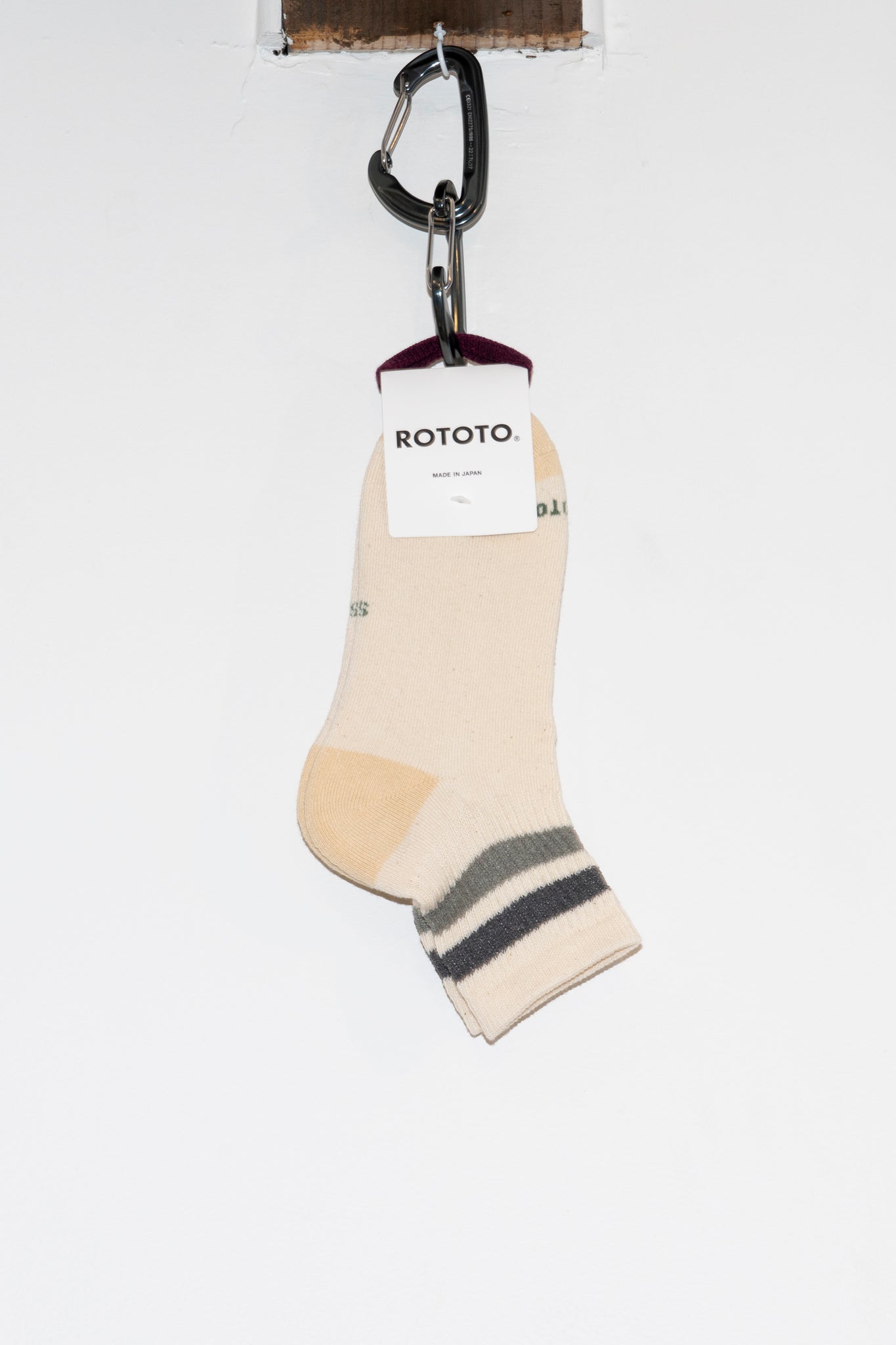 ROTOTO - RETRO ATHLETIC STRIPE IN GRAY/CHARCOAL