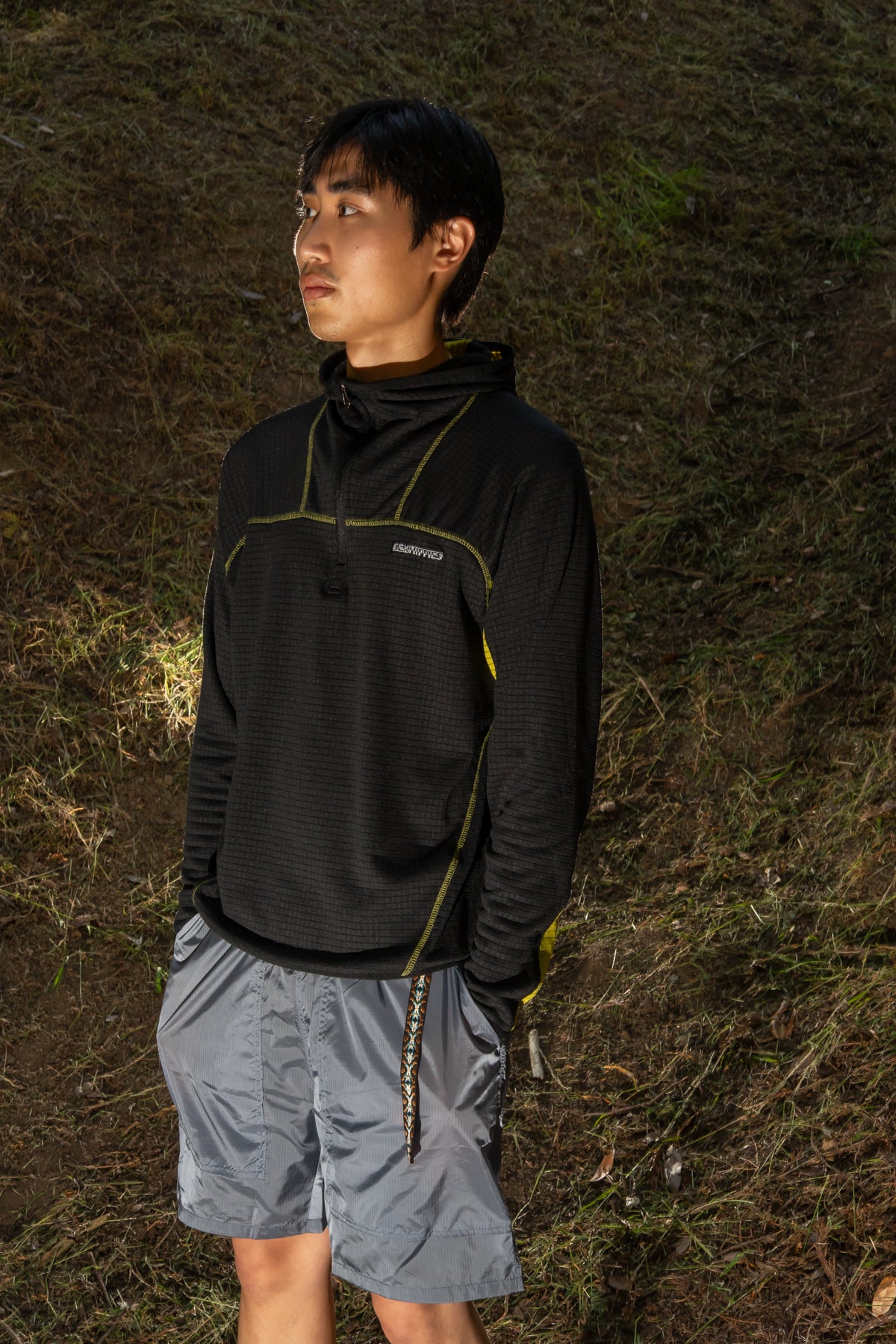 SEXHIPPIES - GRID FLEECE HOODED PULLOVER – understory-shop