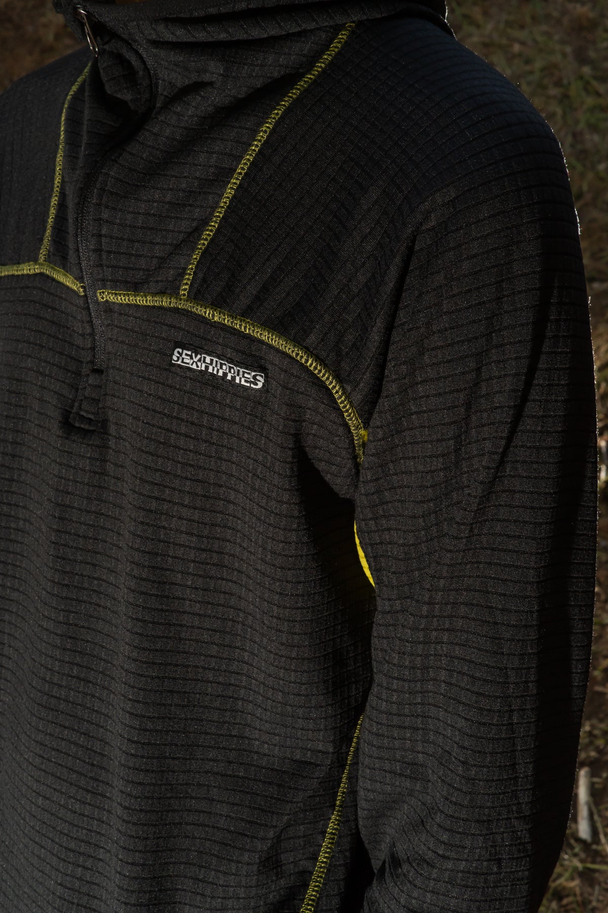 SEXHIPPIES - GRID FLEECE HOODED PULLOVER – understory-shop