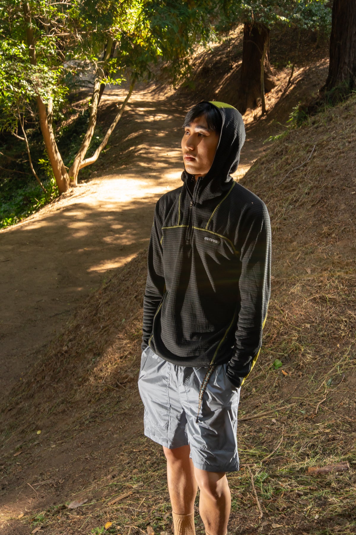SEXHIPPIES GRID FLEECE HOODED PULLOVER understory shop 