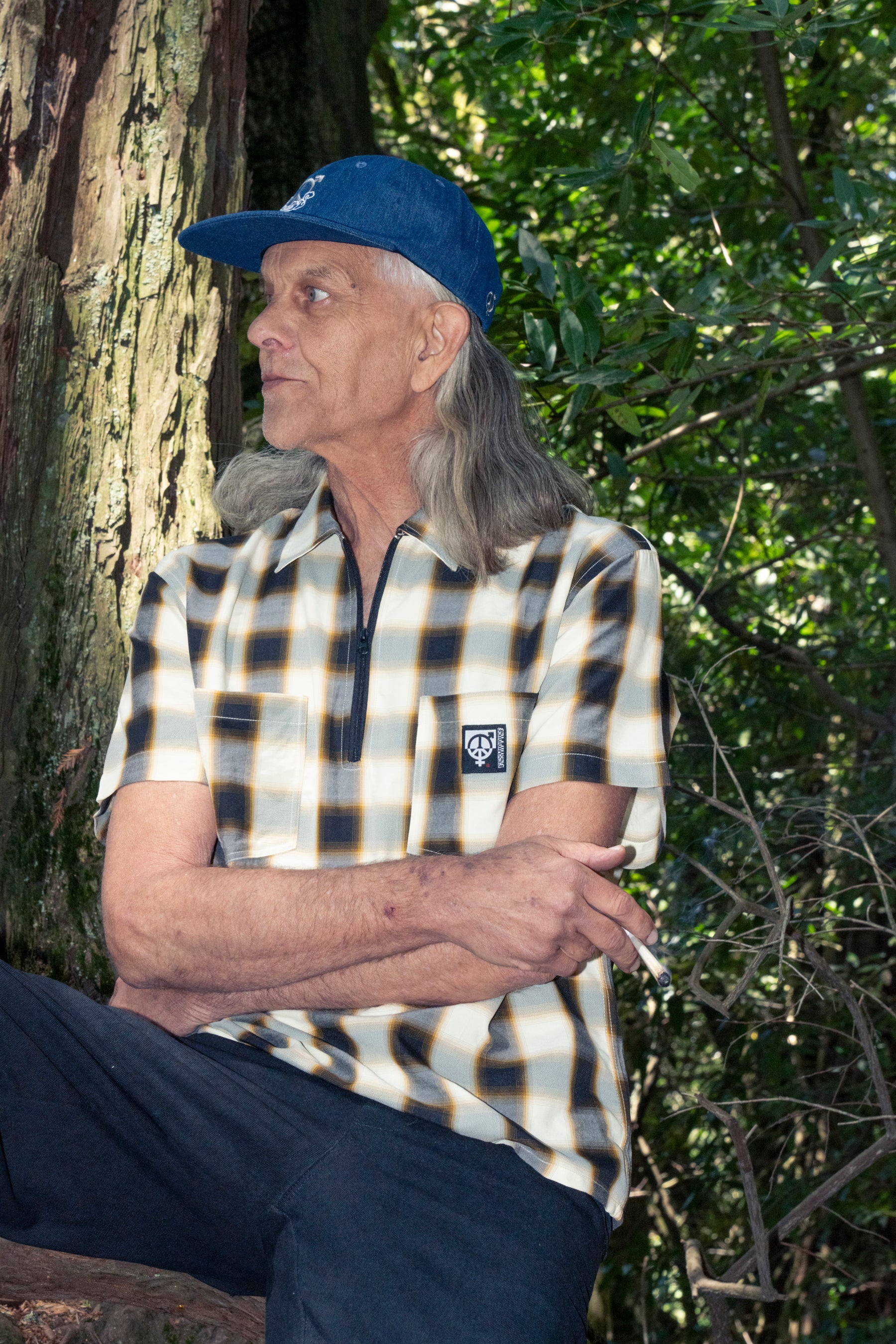 SEXHIPPIES - HALF ZIPPER SHIRT IN OFF WHITE/BLACK – understory-shop