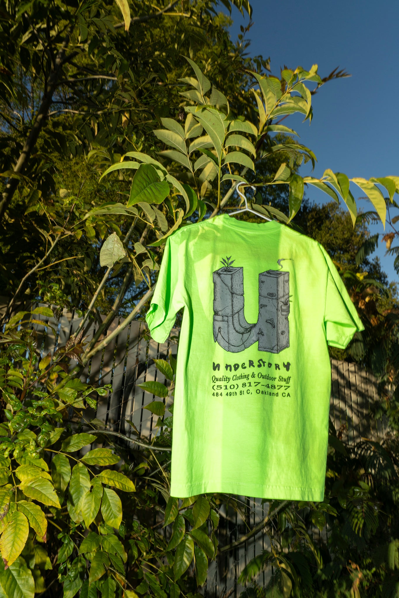 UNDERSTORY - STONE "U" T-SHIRT SLIME GREEN
