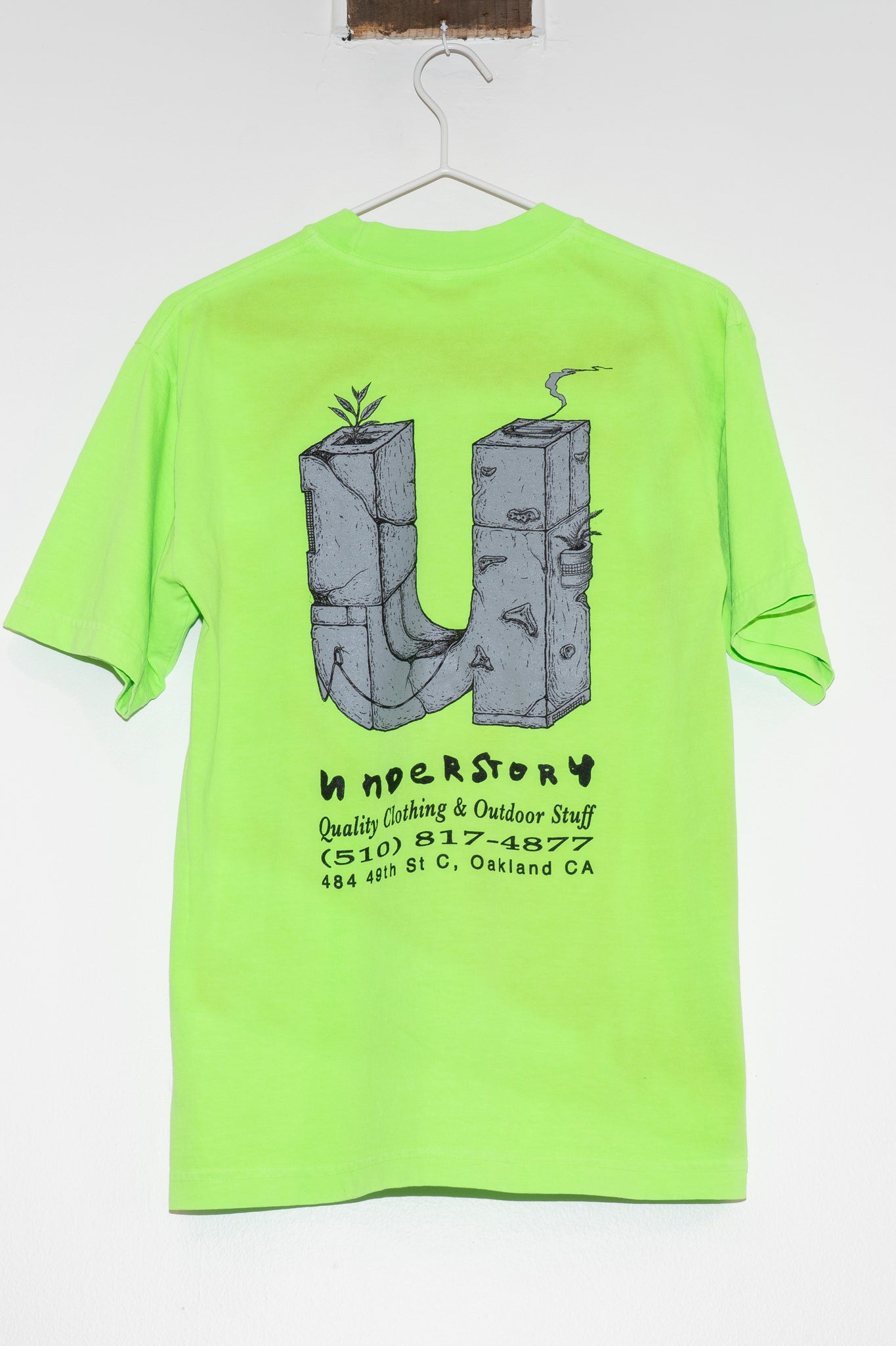 UNDERSTORY - STONE "U" T-SHIRT SLIME GREEN