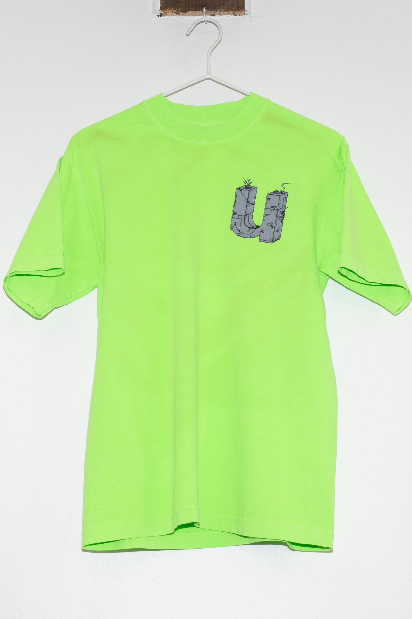 UNDERSTORY - STONE "U" T-SHIRT SLIME GREEN